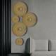 Light Luxury Golden Disc Iron Wall Wall hanging Room Decoration Wall hanging Home Furnishing Metal Pendant
