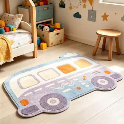 drop shipping – Avtomobil döşəmə paspasları - jt-taro-sweet-orange-bus-4060cm-soft-imitation-cashmere