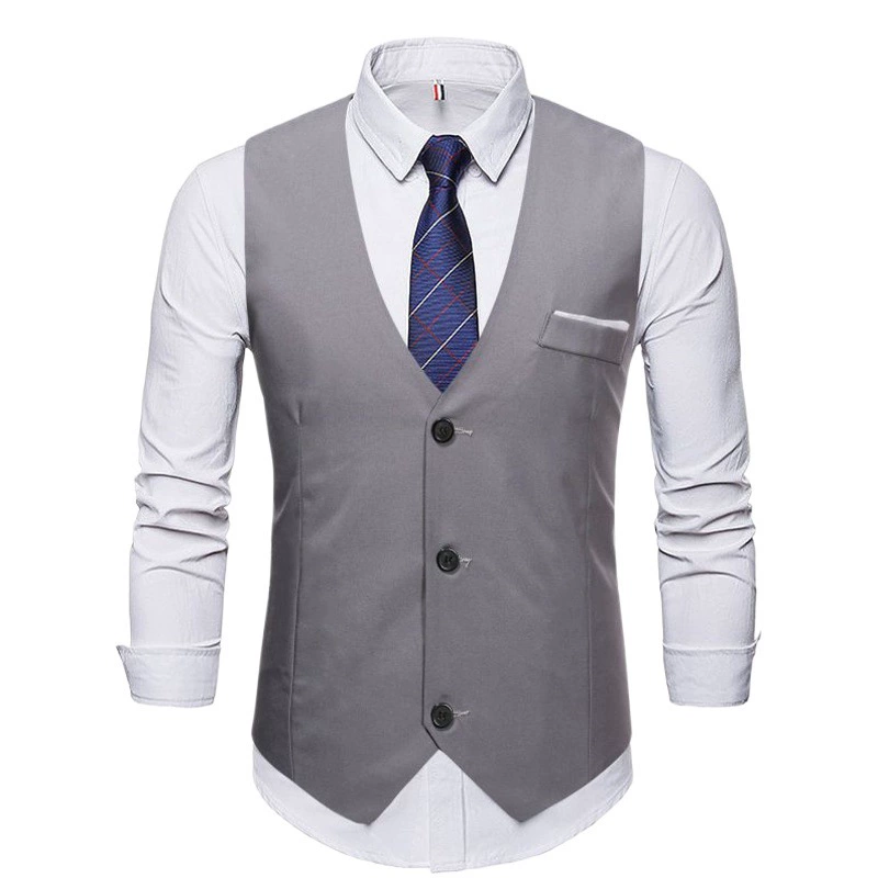 Осенне-зимний Корейский приливный тонкий жилет, мужской британский Повседневный деловой жилет, прямая оптовая продажа с фабрики