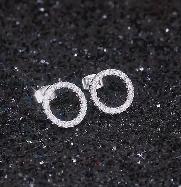 Conjunto de Joyería de Lujo Ligero, Geométrico, Redondo y Clásico para la Vuelta al Cole, Conjunto de Dos Piezas para Mujer, e6874-x7553