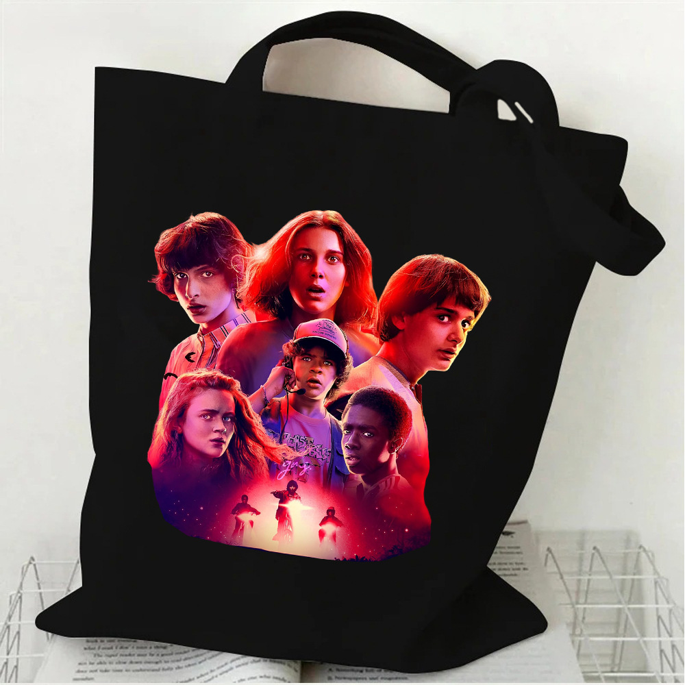 Bolsa de Tela Impresa de Hombro Tela Oxford con Estampado para Uso Diario