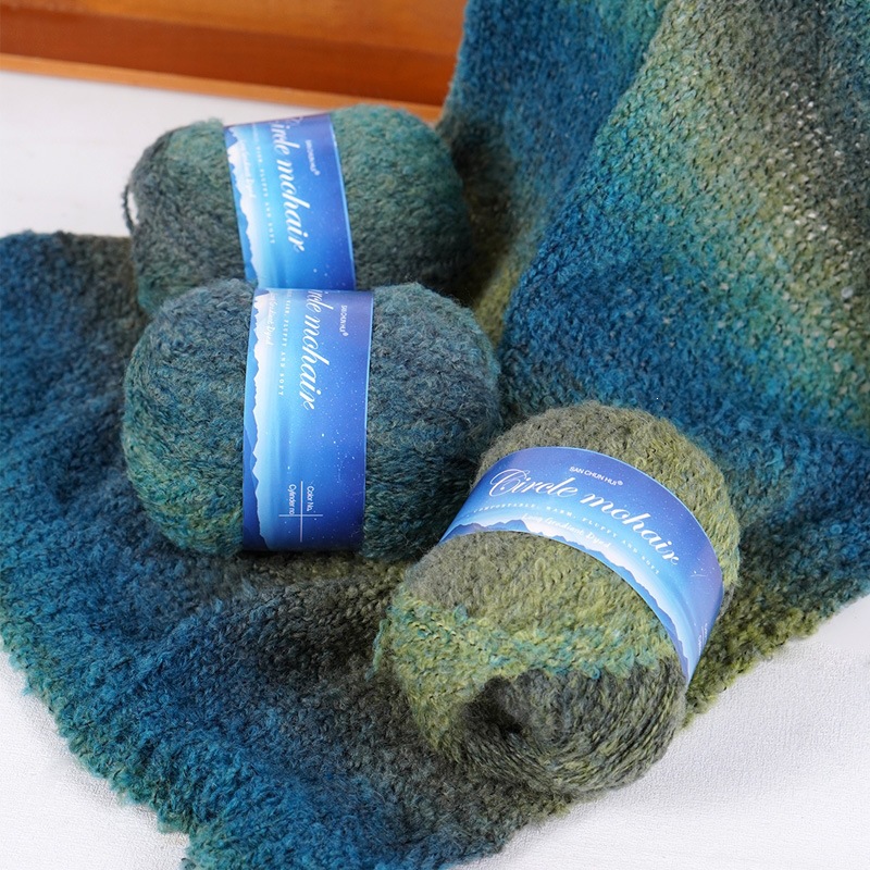 Woolen ball of yarn handmade