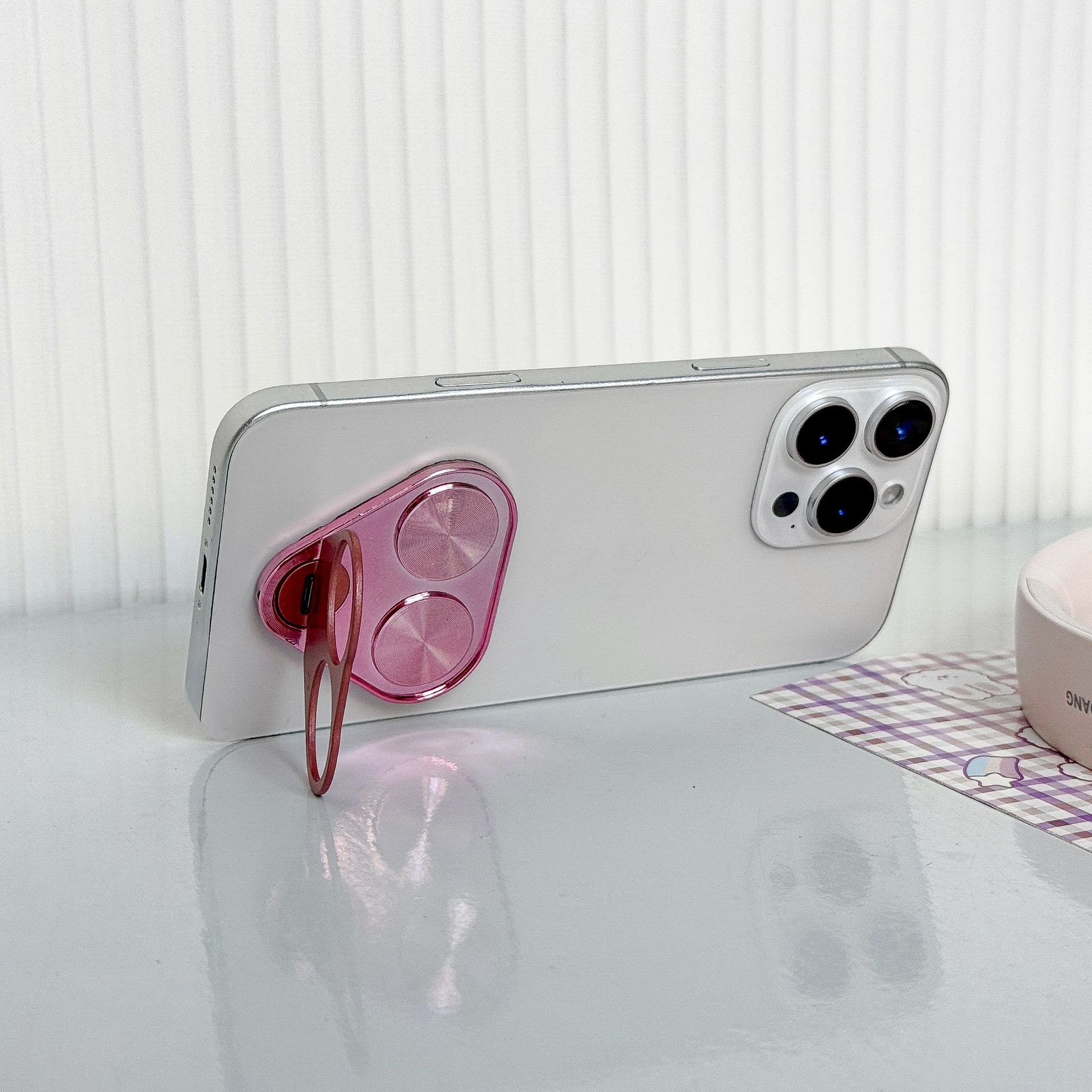 Holder Handheld Creative Phone Portable Ring Clip Double Circle 360 Rotating Stand_voghion.com