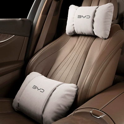 Waist support: Tang Ev Dolphin Yuan Plus Protector - butterfly-style-off-white-byd-headrest-waistrest-each