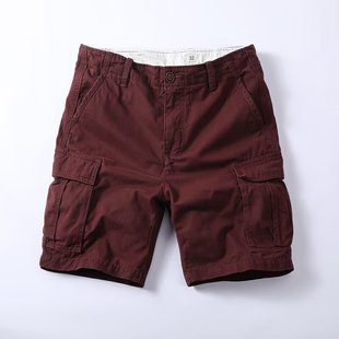 Summer New American Style Men's Trendy Thin Multi-Pocket Shorts Loose Plus Size Sports Casual Knee-Length Shorts