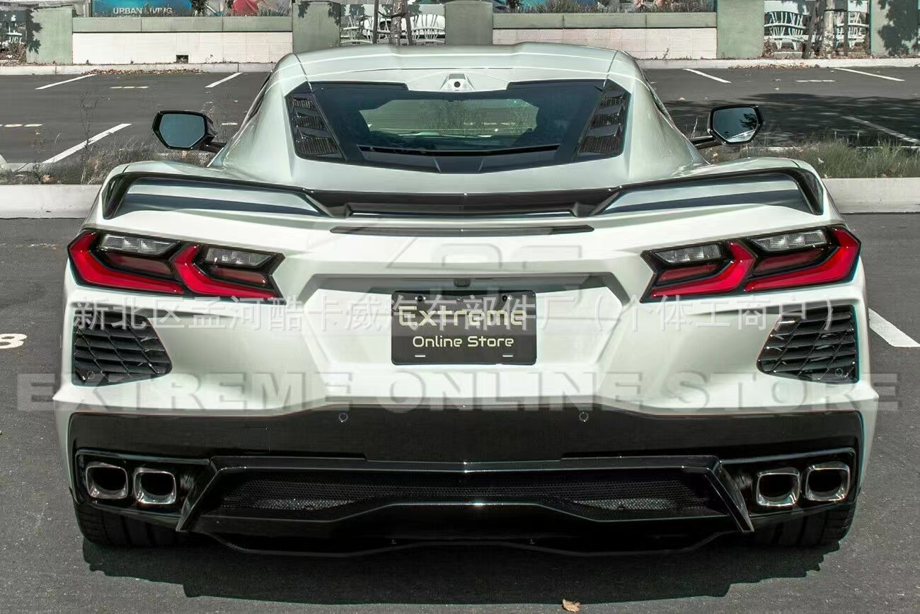 Suitable for Chevrolet Corvette C8 2020-2024 Modified Rear Wing Non-Destructive Fixed Wing Spoiler