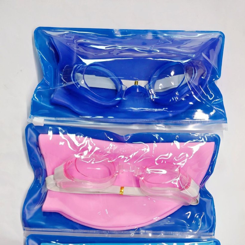 Fabricantes de nuevos conjuntos de gafas de natación de silicona, conjuntos de natación unisex para interiores y exteriores para aumentar la gorra de natación