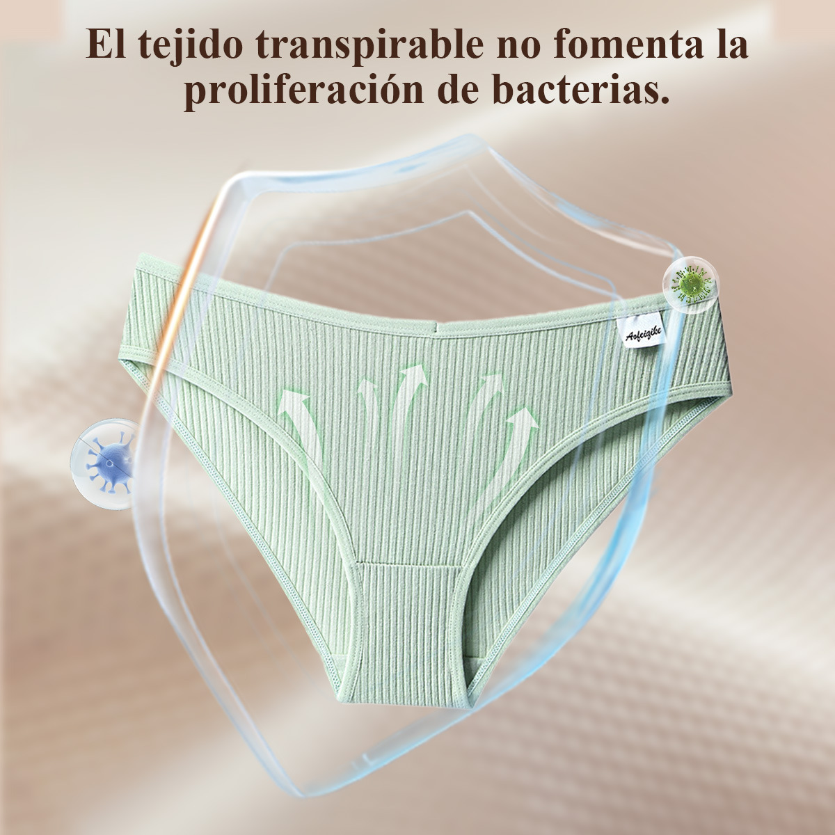 Pantalones de encaje transfronterizas de algodón femeninas frescas dulces de color sólido para niñas, entrepierna de algodón antibacteriano transpirable y cómoda image 5