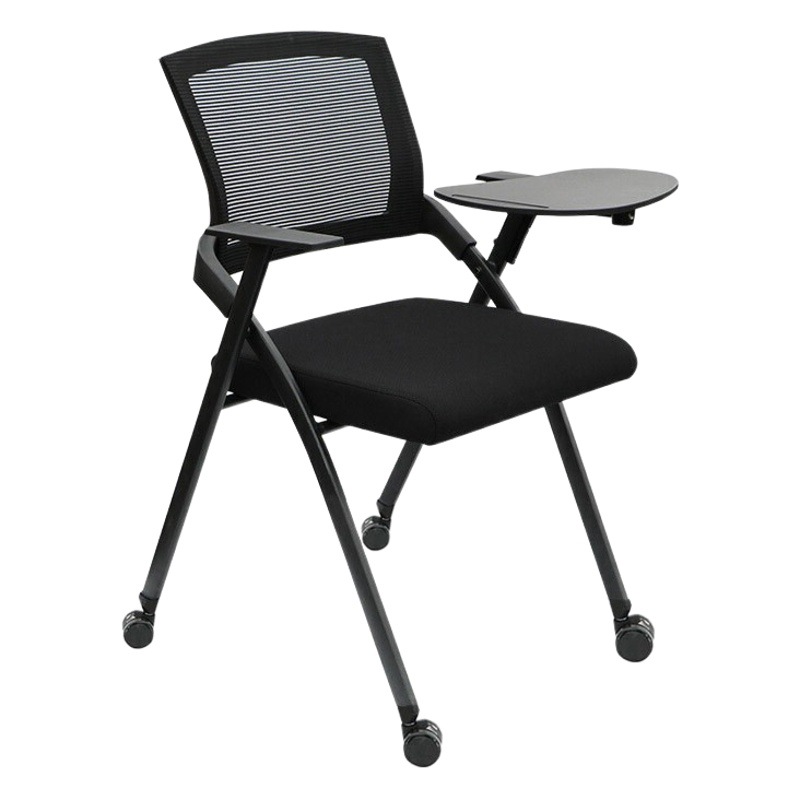 Silla de entrenamiento transpirable de malla silla plegable de sala de conferencias con mesa de tablero de escritura Mesa de aprendizaje de mesa y silla Silla de entrenamiento de oficina integrada image 1