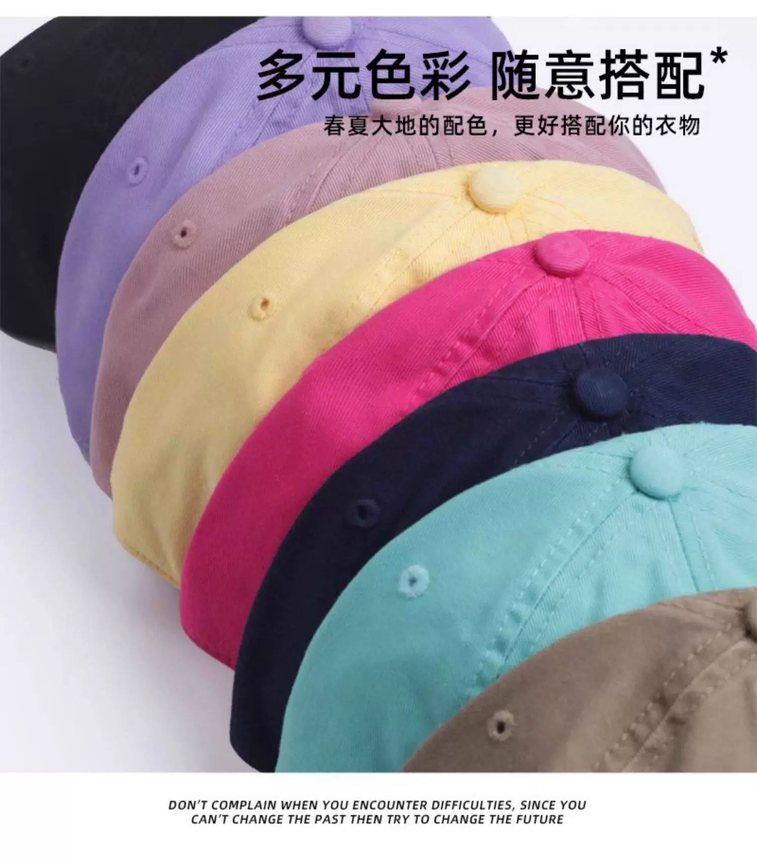 Water-washed Vintage Soft-top Baseball Cap Custom Logo Embroidery Duck Bill Hat Unisex Casual Sun Visor Cap Factory Direct Sales