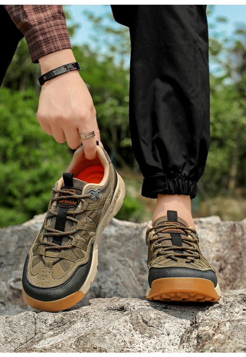 New Non-slip Shock-absorbing Outdoor Hiking Shoes Foreign Trade Wear-resistant Off-road Hiking Casual Shoes Men's Wholesale_vogvips.com