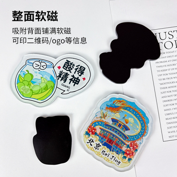 Acrylic three dimensional cartoon fridge magnet