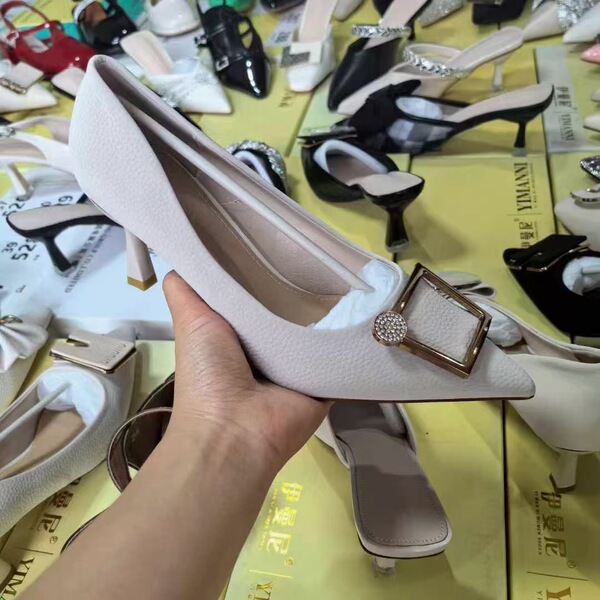 High heels stiletto heels pointed-toe with bow