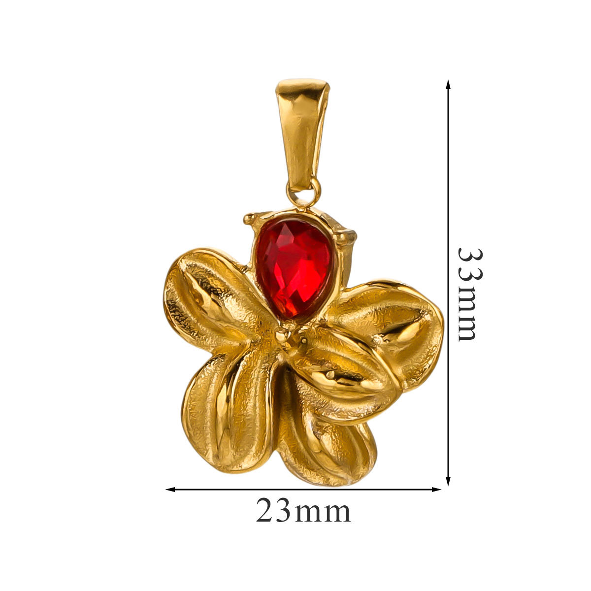 Europa y América retro flores de acero inoxidable DIY collar conjunto de cristal colgante al por mayor