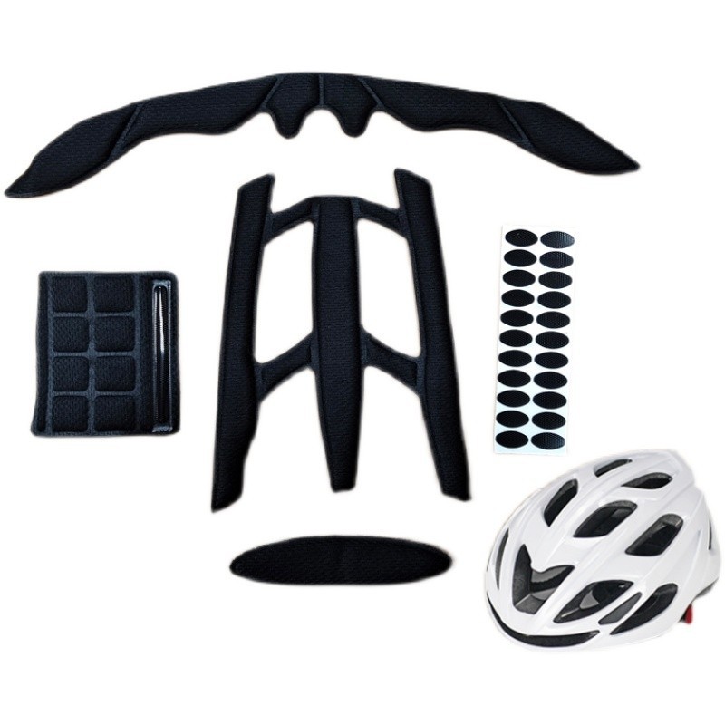 Forro especializado para cascos de ciclismo, transpirable y absorbente del sudor, para bicicletas de montaña, bicicletas de carretera y cascos de ciclismo con efecto refrescante.