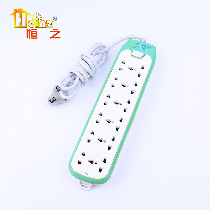 Color brillante lámpara de cinta interruptor de alimentación inalámbrica remolque móvil multi-posición conector eléctrico toma de corriente comercial principal