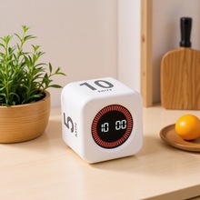 创意可视化计时器学习重力感应魔方翻转健身时间管理YS-1008迷你