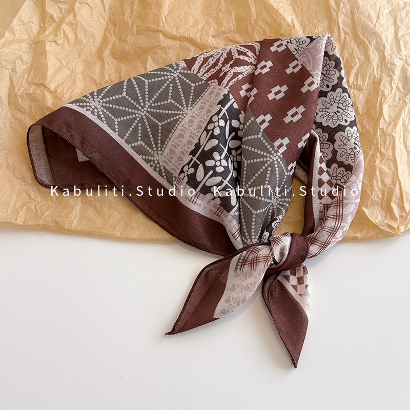 윈도우 그릴 퍼즐 58 이미테이션 린넨 다크 커피