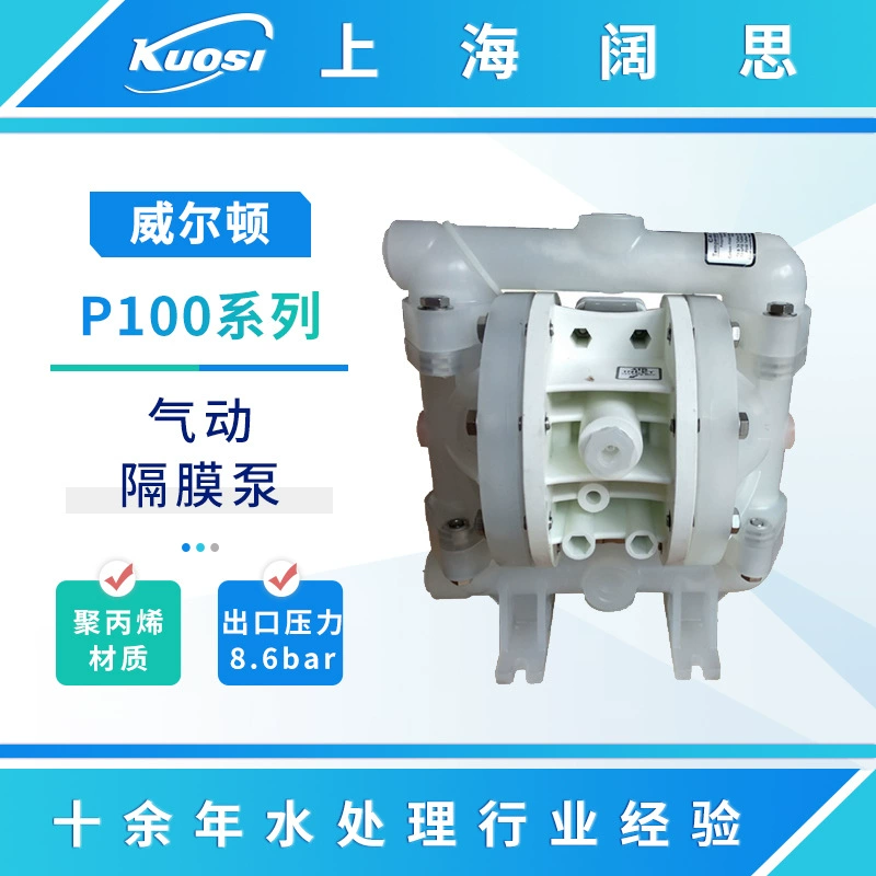 Пневматический мембранный насос Wilden Wilton серия P100 инженерные пластмассы химическая коррозия стойкий пневматический насос канализационный насос