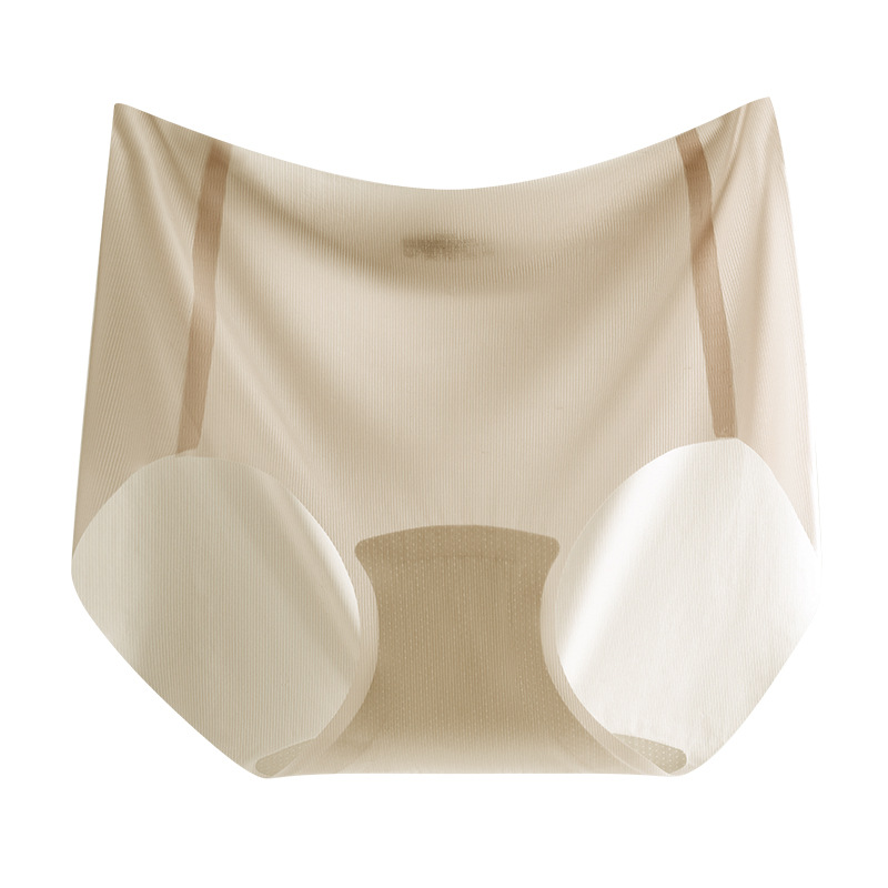 Bragas de lápiz labial ultrafino de secado rápido sin costuras para mujer, máscara de cintura media para niña de seda de hielo de verano, calzoncillos de entrepierna de algodón para niñas portátiles