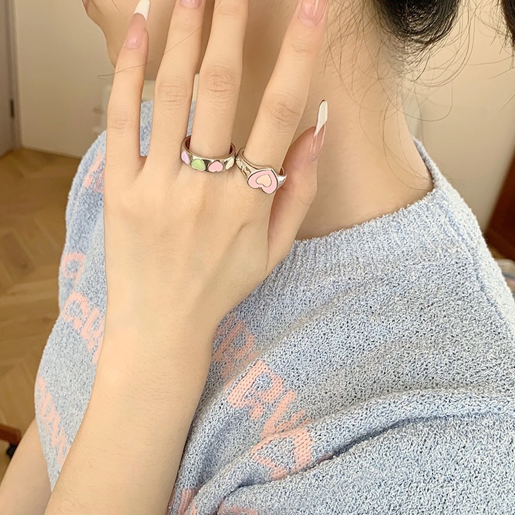 Brand cute fresh small design fashionable adjustable one size ring