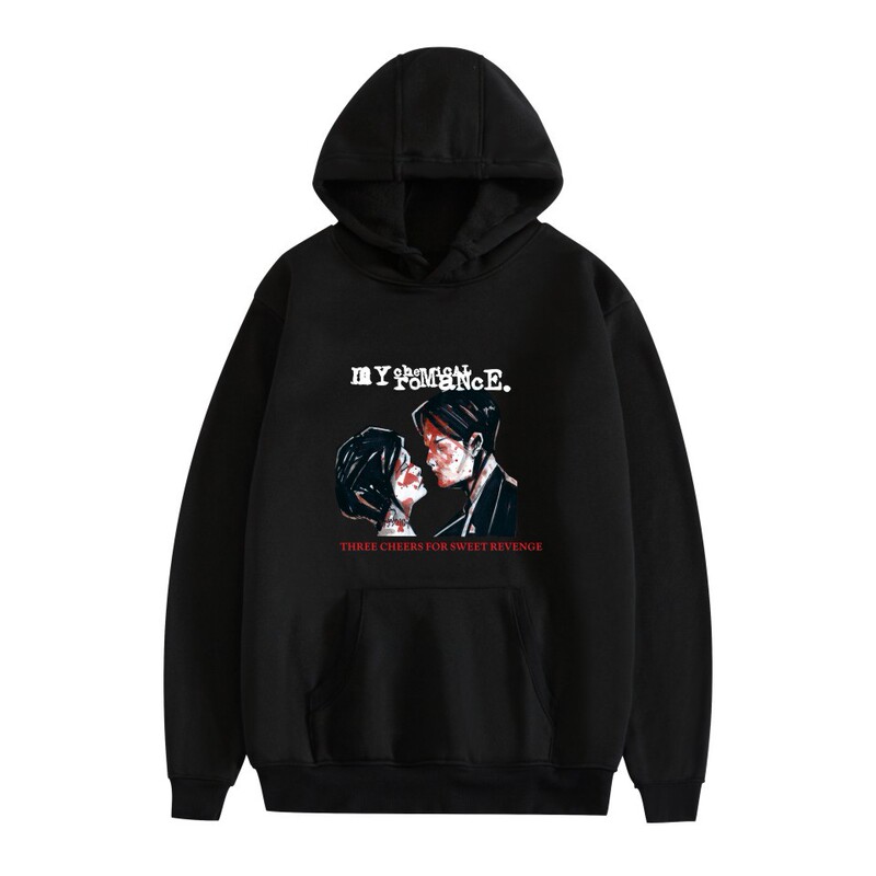 Europe and the United States my chemical romantic MyChemical Romance hooded crew neck vests autumn and winter plus velvet men and women