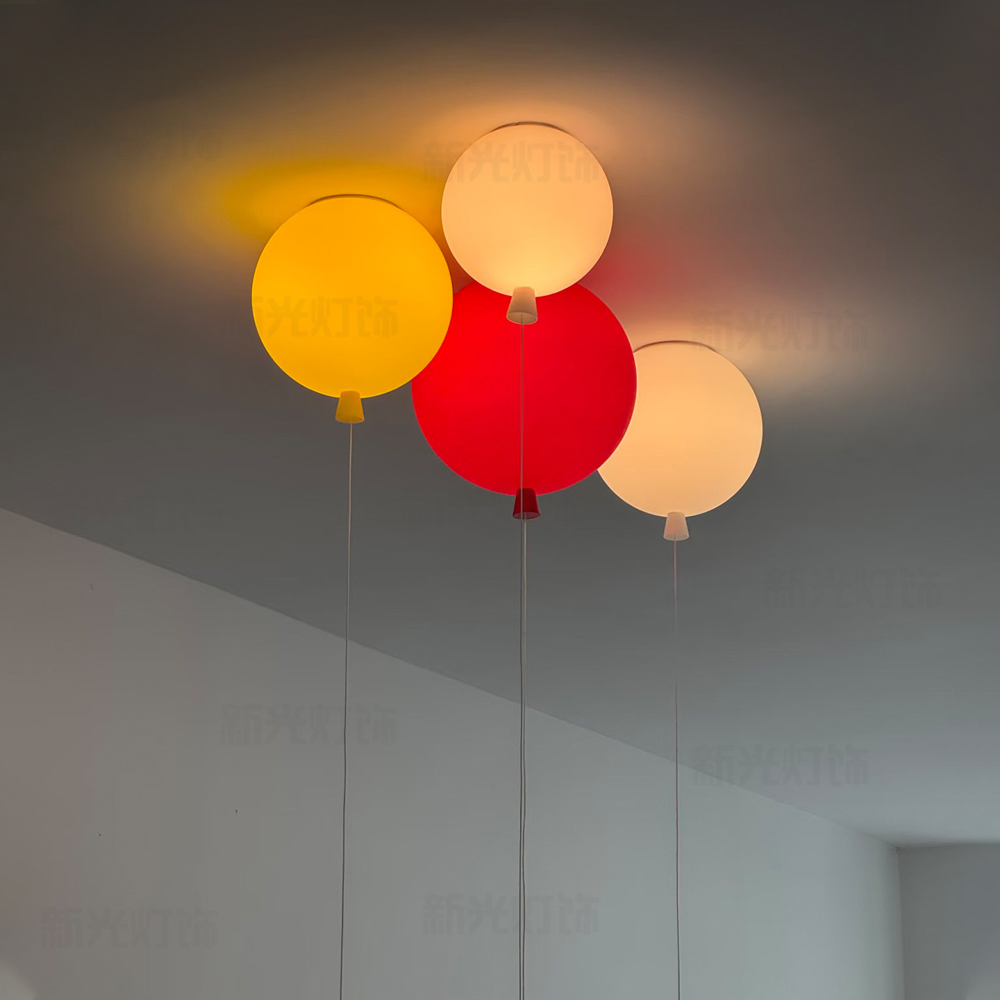 Czech Brokis Memory Color Designer Balloon Chandelier Children's Room Bedroom Porch French Ceiling Lamp