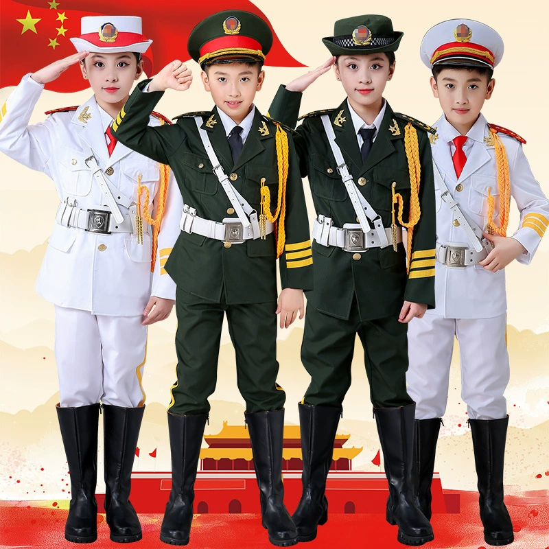 Одежда для поднятия национального флага для учащихся начальной и средней школы, одежда для поднятия флага детского сада, детское платье, платье для выступлений, одежда для барабанной королевы