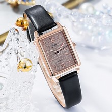 JW精威手表女生中学生复古森系少女小清新方形学院风韩版简约腕表