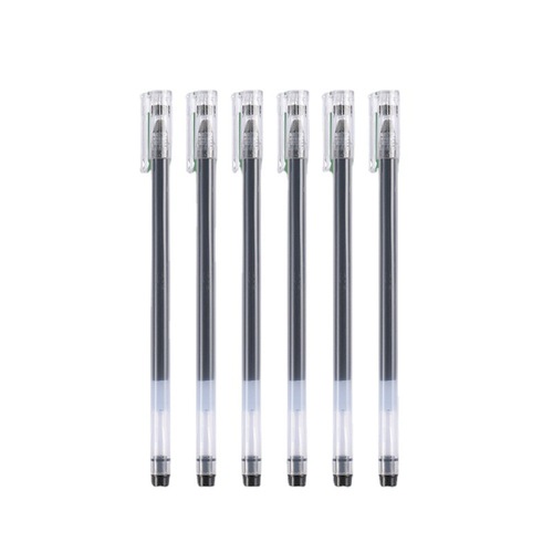 Large-capacity gel pen quick-drying needle juneng writing signature pen 0.5mm straight liquid examination special black blue and red pen