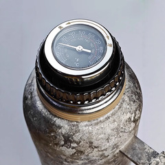 1800ml高品質純チタン二層煮込みティーポットハンドルポット機械式ポインター温度表示スイッチ付き高級ギフト