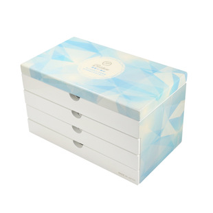 Factory wholesale exquisite flip cosmetic box wooden box senior skin care storage box beauty salon store customization