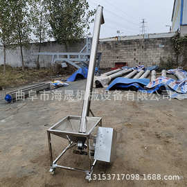 化肥碳钢绞龙给料提料机 水泥颗粒石粉爬坡螺旋提升机图片