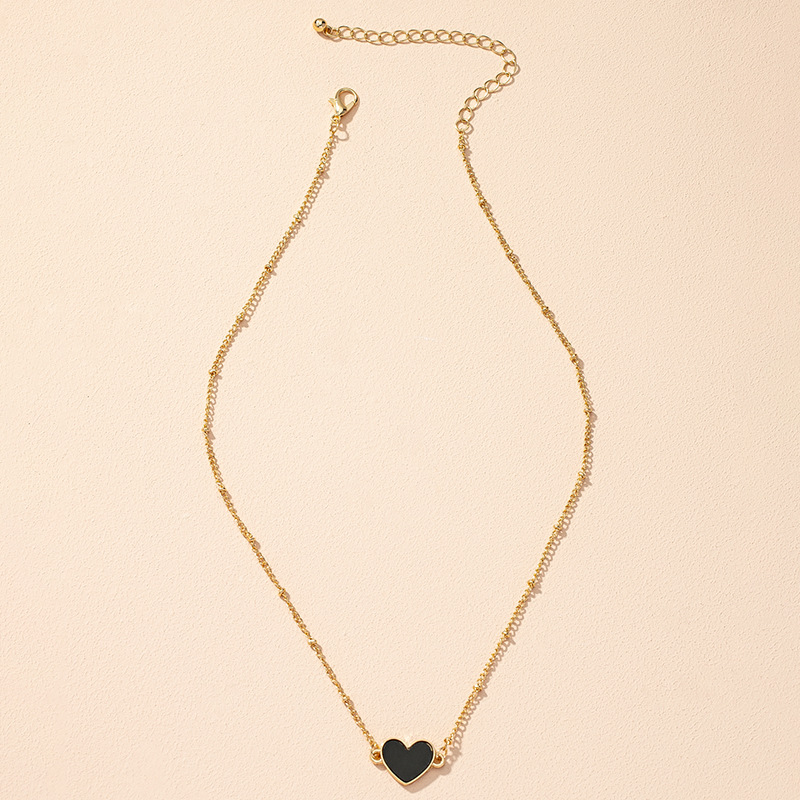 simple heart thin necklace wholesale Nihaojewelry