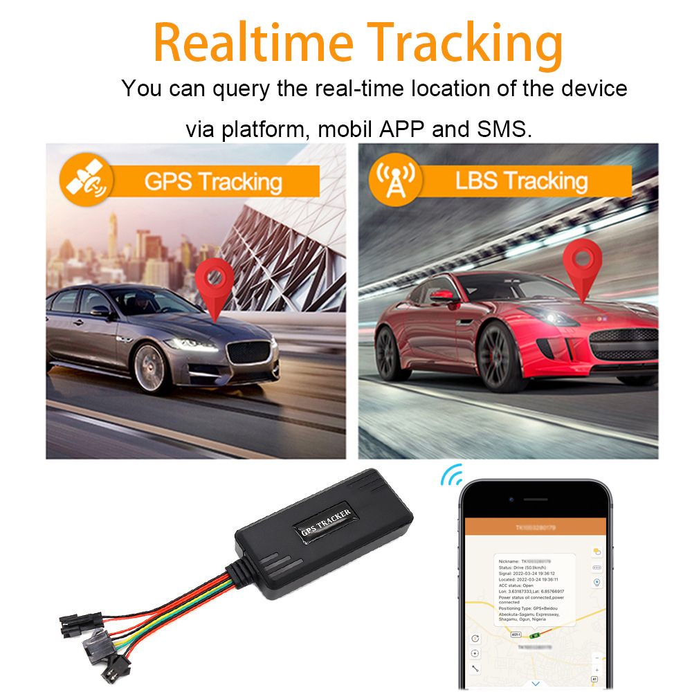 Gt06 Remote Oil Cut-Off Gps Tracker Overseas Version Classic Vehicle Satellite Locator South America Africa Brazil
