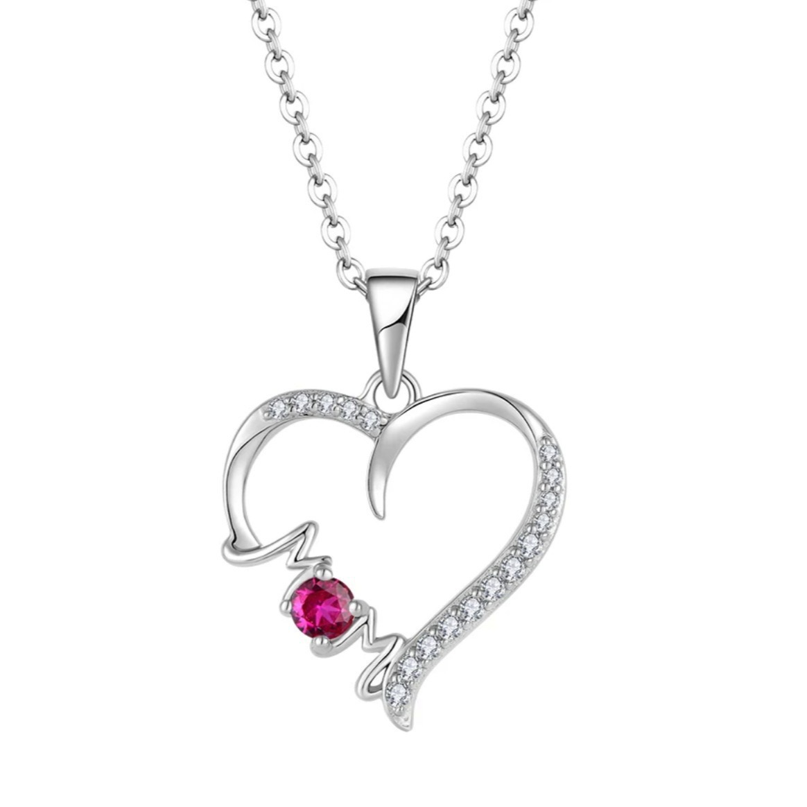 fashionable necklace heart shaped