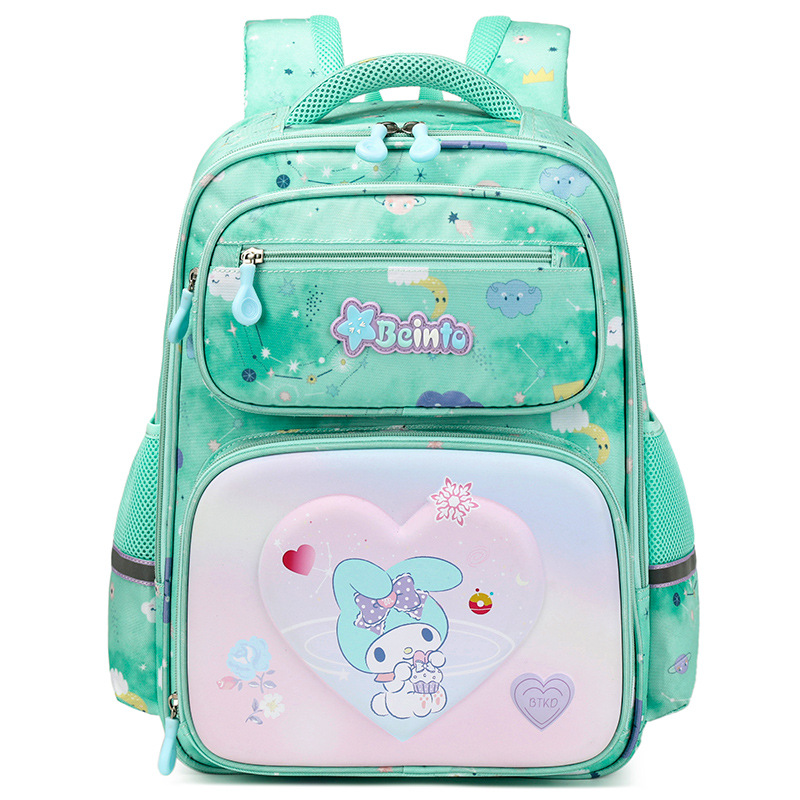 Espacio schoolbag estudiante de la escuela primaria nuevo 6-12 años de edad reducción de carga mochila de los niños 1-3-6 grado niños y niñas mochila