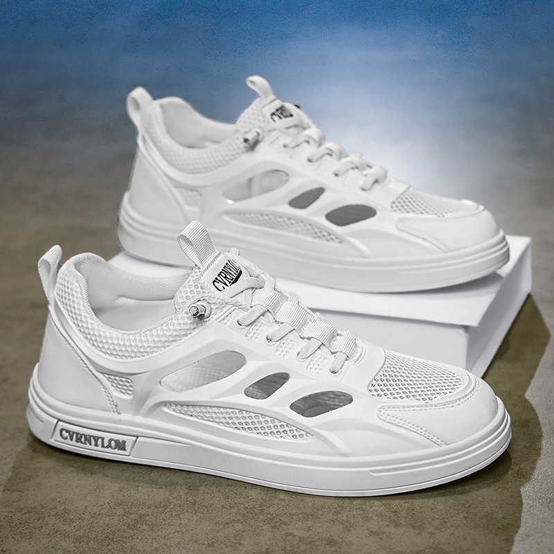 Zapatos de skate de hombre versátiles 2026 verano nuevo estilo de malla al aire libre hueco sandalias transpirables moda ligera zapatos casuales moda