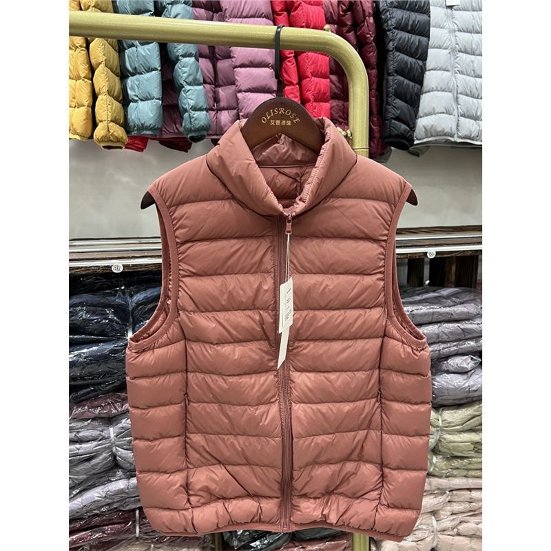 Youjia2025 otoño y invierno chaqueta de pluma ligera de caballo corto 90 chaleco blanco pluma de pluma de tamaño grande ocio versátil