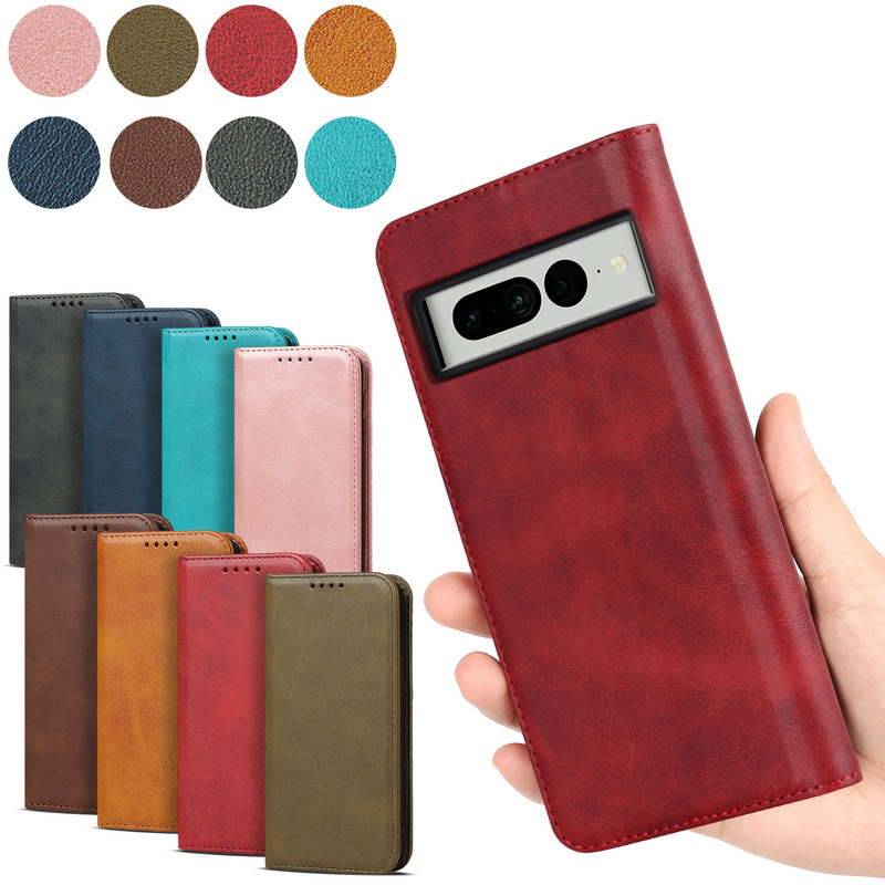 For Google pixel 7 Mobile Phone Case Google pixel 7 pro Maverick Pattern Strong Magnetic pixel 7A Leather Case