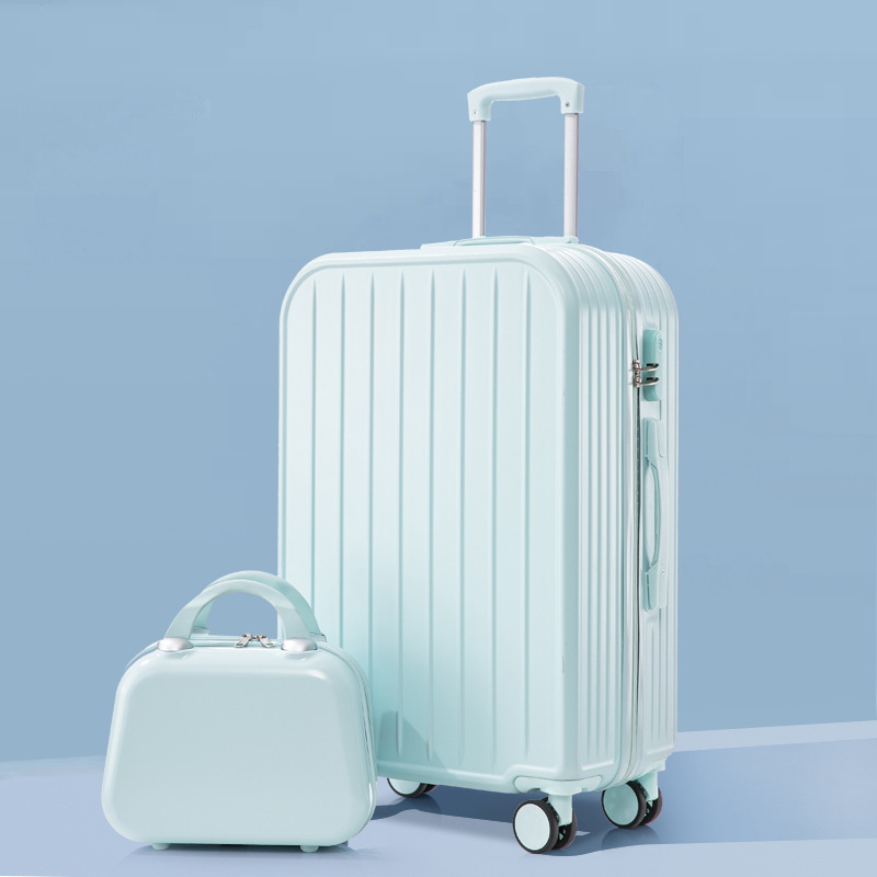 Maleta de tracción para hombres de viaje contraseña maleta de cuero de gran capacidad maleta para mujeres nuevo color gradiente estudiantes de alto valor facial