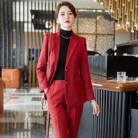 休闲小西装套装女春秋时尚高级感职业装正装气质女神范西服工作服