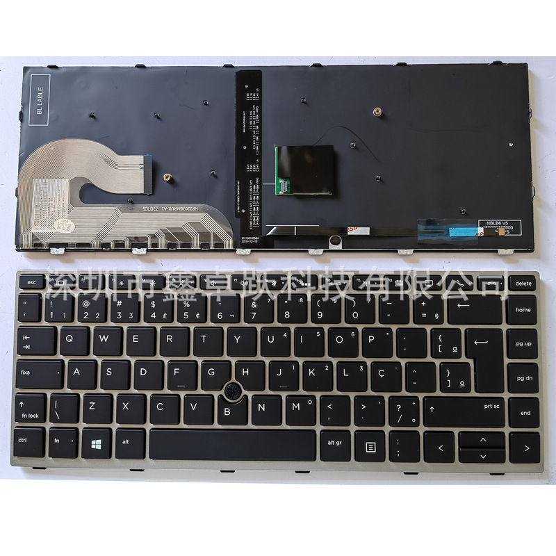 Br Is Suitable for Hp Elitebook 840 G5 745 G5 846 G5 G6 Keyboard Zbook14U G5/G6