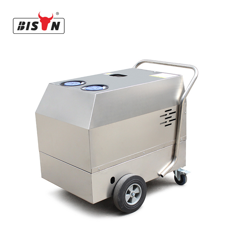 柏森电启动手推式AR泵商用自动柴油洗车机高温清洗机热水清洗机