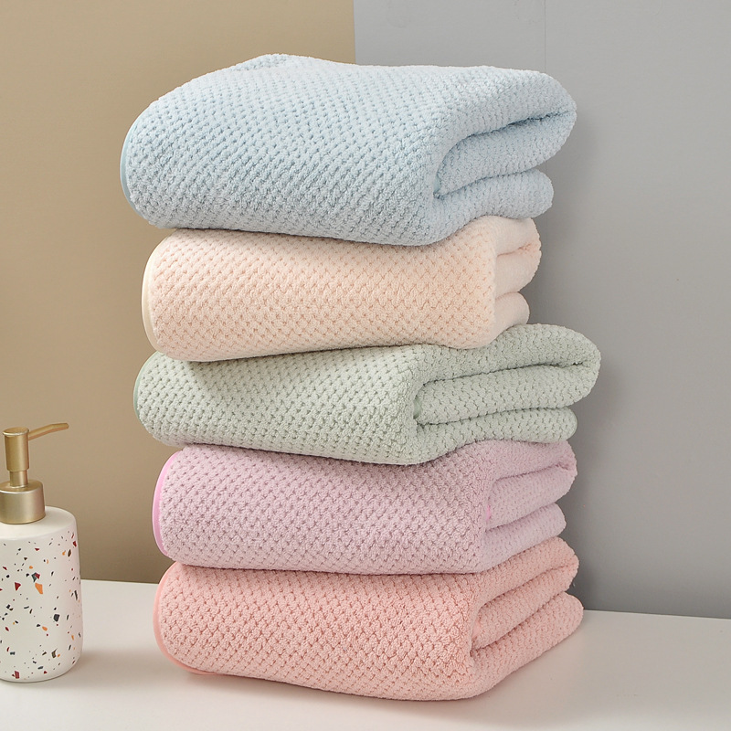Exclusive Towels for Newcomers, Coral Velvet Adult Hair Drying Towel, Face Towel, Absorbent and Not Easy to Shed Hair, Manufacturer Wholesale for Home Use
