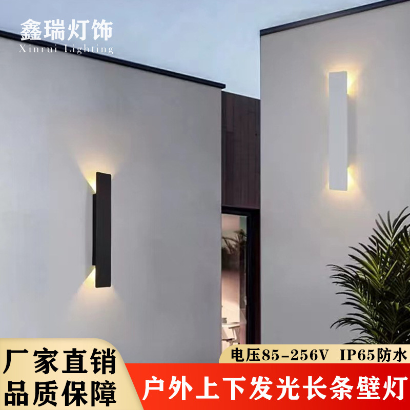 Cross-Border Outdoor Wall Lamp Waterproof Up-And-Down Lighting Double-Head Decorative Lamp for Stairs, Walls, Corridors, Aisles, Courtyards, and Balconies Cross-Border Outdoor Wall Lamp Waterproof Up-And-Down Lighting Double-Head Decorative Lamp for Stairs, Walls, Corridors, Aisles, Courtyards, and Balconies