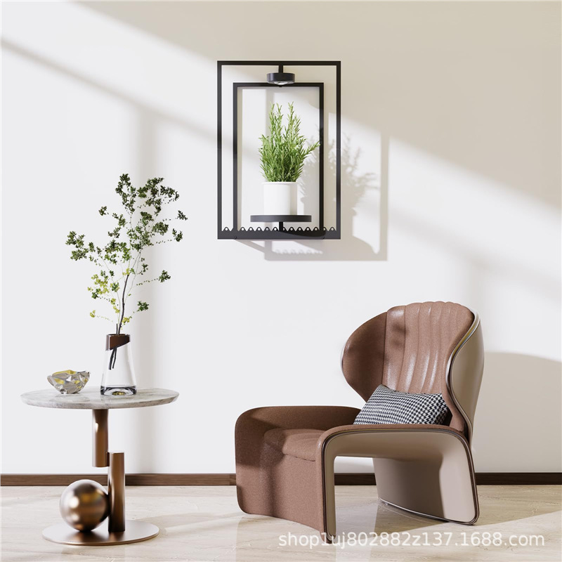Metal Wall Flower Pot Indoor Plant Stand Picture Frame Hanging Flower Pot Rack Simple Display Rack Metal Wall Flower Pot Indoor Plant Stand Picture Frame Hanging Flower Pot Rack Simple Display Rack
