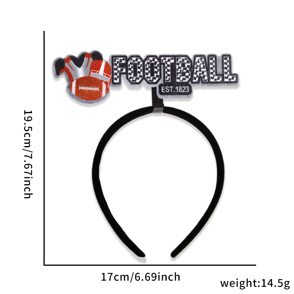 Amazon nuevo Super Bowl rugby diadema footballl americano decoración del partido diadema animar image 10