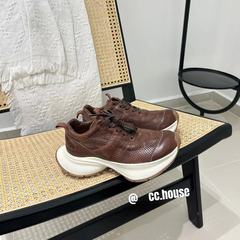 2025新款巴家老爹鞋女马皮版厚底百搭时尚舒适潮流软单鞋透气轻便