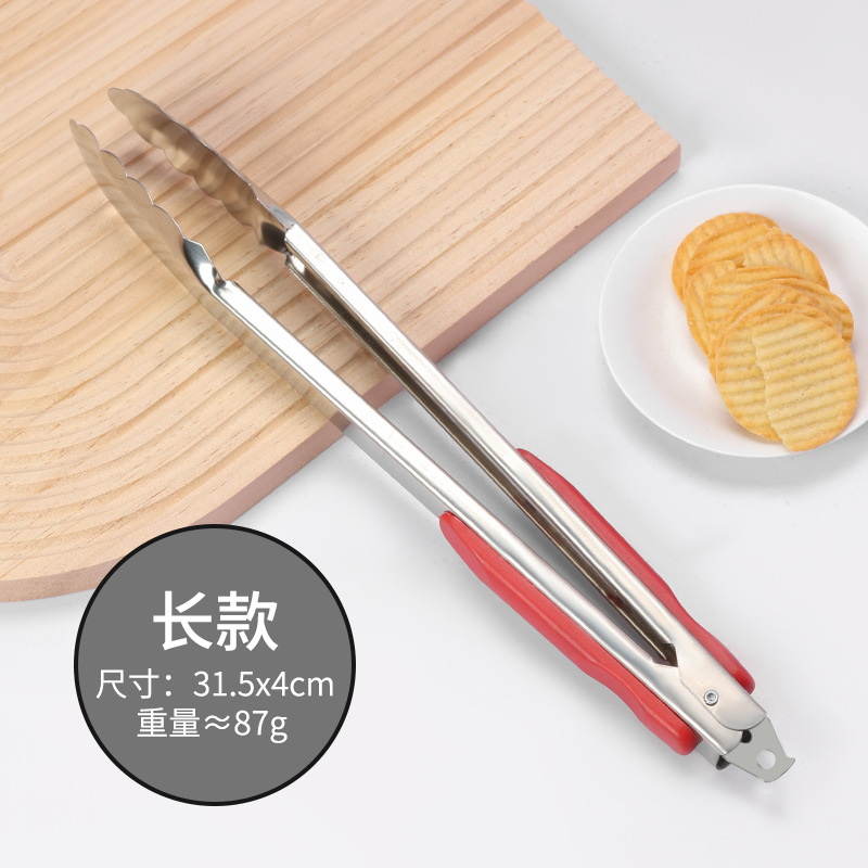 Clip de comida Cocina profesional de acero inoxidable Clip de barbacoa doméstico Clip de verduras Clip de pan picante Clip de barbacoa Filete